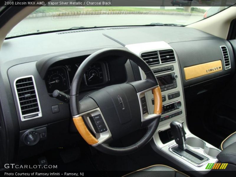 Vapor Silver Metallic / Charcoal Black 2008 Lincoln MKX AWD