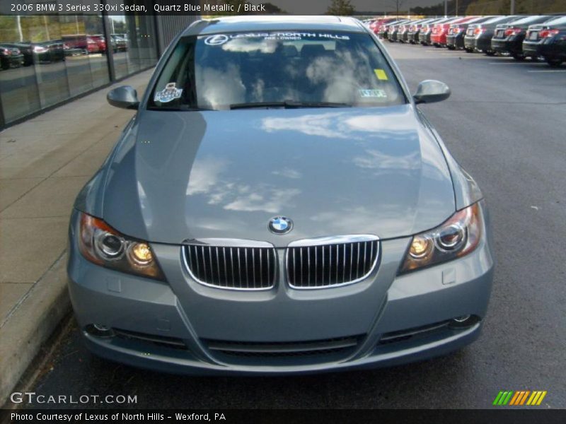 Quartz Blue Metallic / Black 2006 BMW 3 Series 330xi Sedan