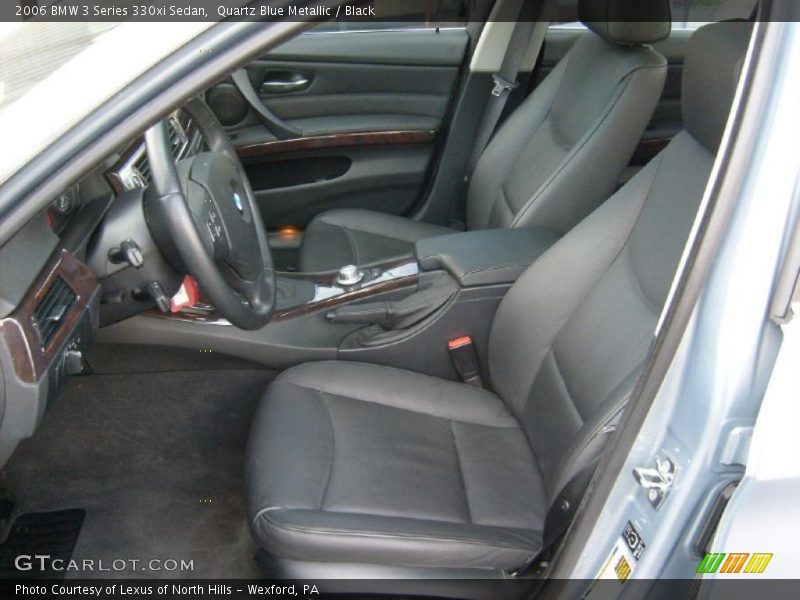 Quartz Blue Metallic / Black 2006 BMW 3 Series 330xi Sedan