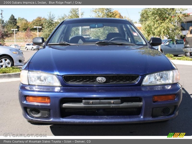 Blue Ridge Pearl / Gray 2000 Subaru Impreza L Sedan