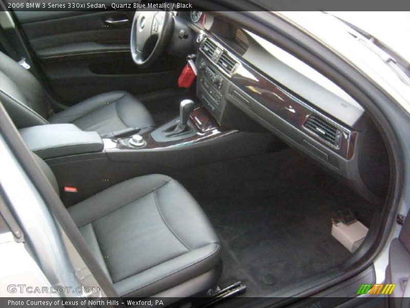 Quartz Blue Metallic / Black 2006 BMW 3 Series 330xi Sedan