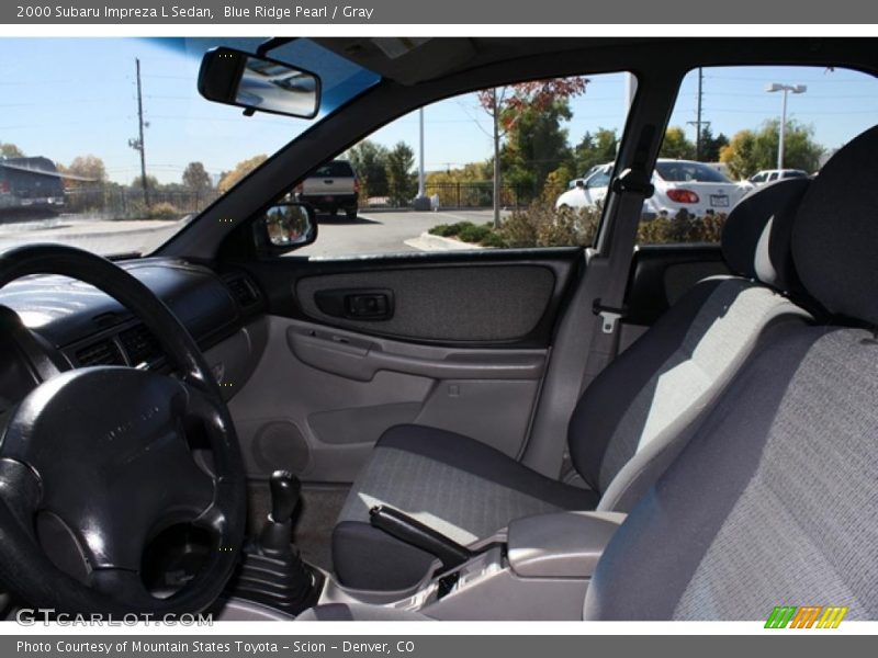 Blue Ridge Pearl / Gray 2000 Subaru Impreza L Sedan