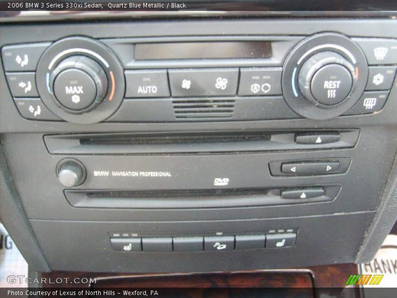 Quartz Blue Metallic / Black 2006 BMW 3 Series 330xi Sedan