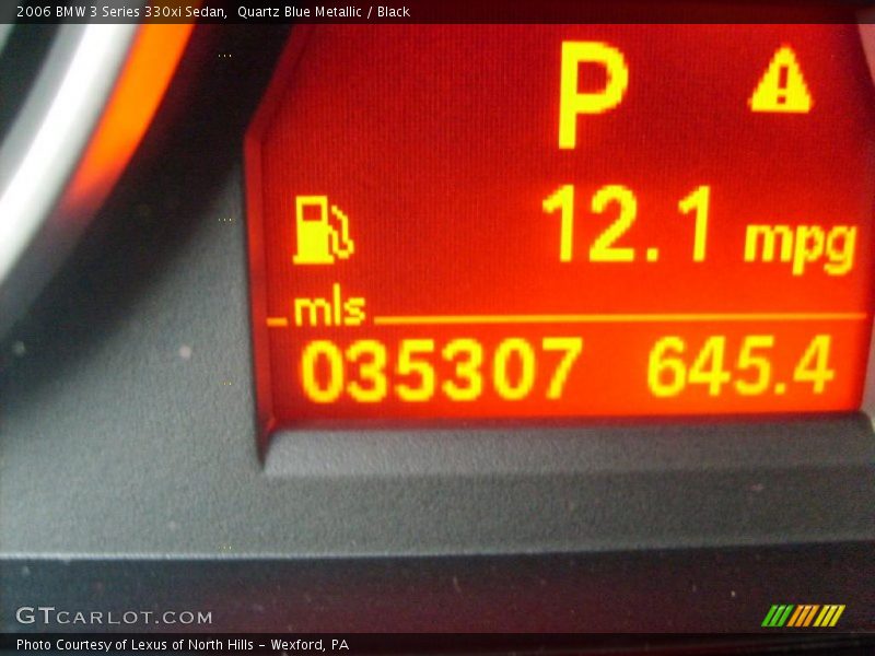 Quartz Blue Metallic / Black 2006 BMW 3 Series 330xi Sedan