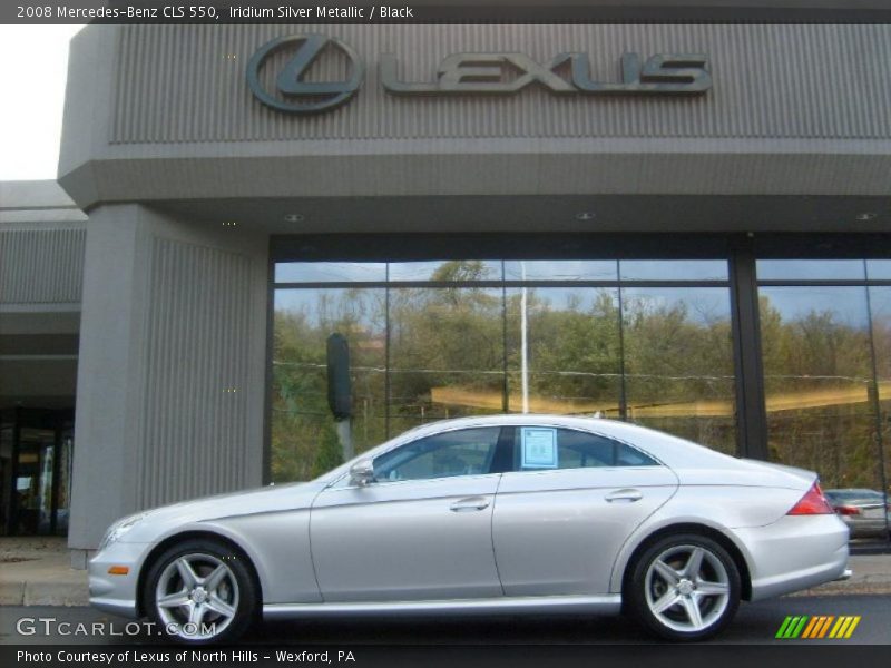 Iridium Silver Metallic / Black 2008 Mercedes-Benz CLS 550