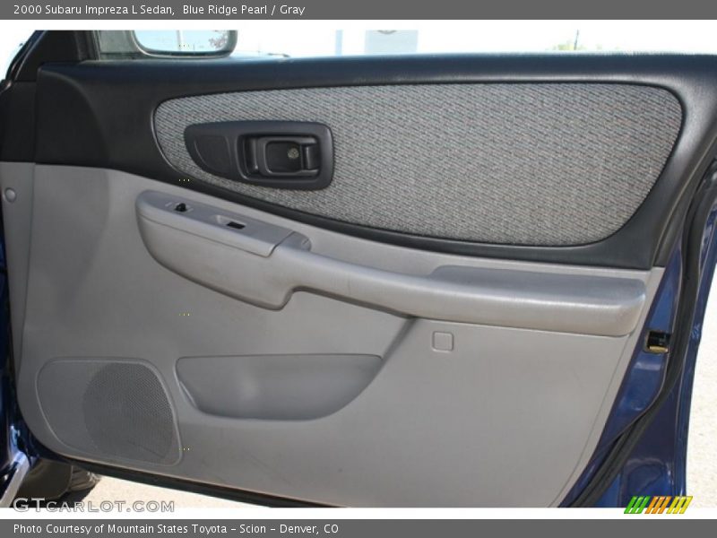 Blue Ridge Pearl / Gray 2000 Subaru Impreza L Sedan