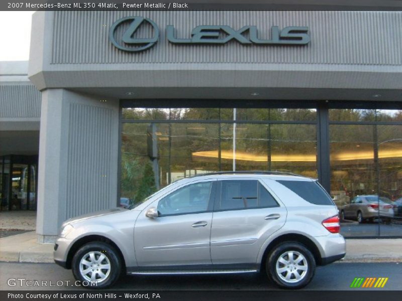 Pewter Metallic / Black 2007 Mercedes-Benz ML 350 4Matic