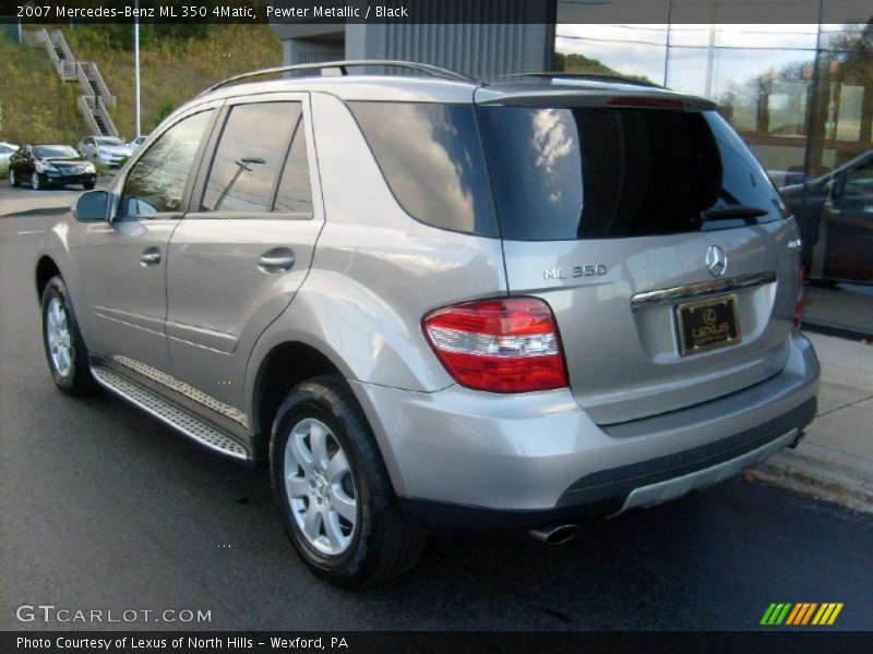 Pewter Metallic / Black 2007 Mercedes-Benz ML 350 4Matic