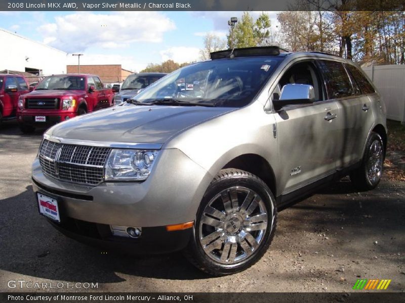 Vapor Silver Metallic / Charcoal Black 2008 Lincoln MKX AWD