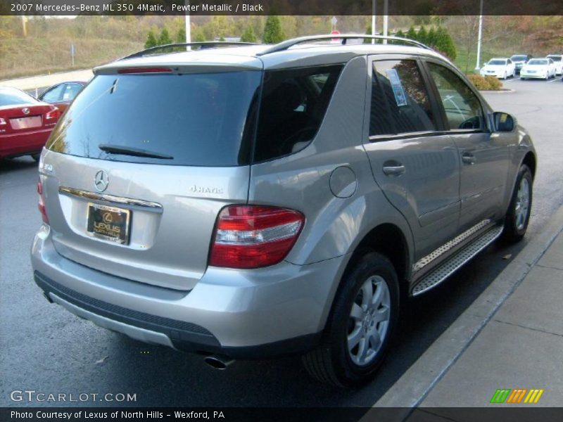 Pewter Metallic / Black 2007 Mercedes-Benz ML 350 4Matic