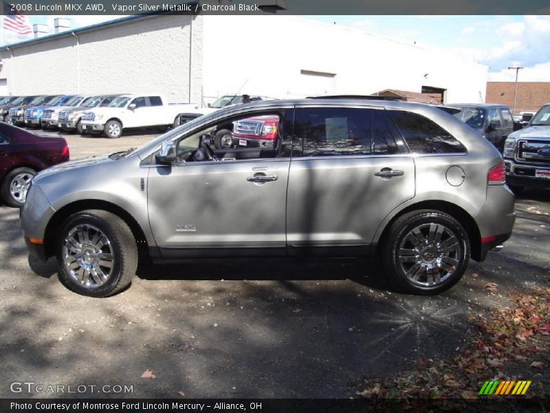 Vapor Silver Metallic / Charcoal Black 2008 Lincoln MKX AWD