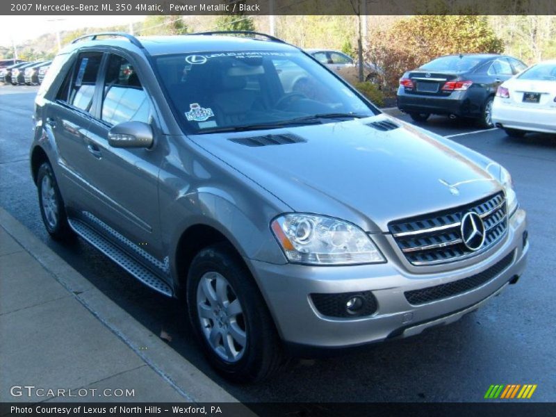 Pewter Metallic / Black 2007 Mercedes-Benz ML 350 4Matic