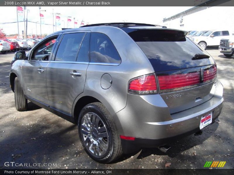 Vapor Silver Metallic / Charcoal Black 2008 Lincoln MKX AWD