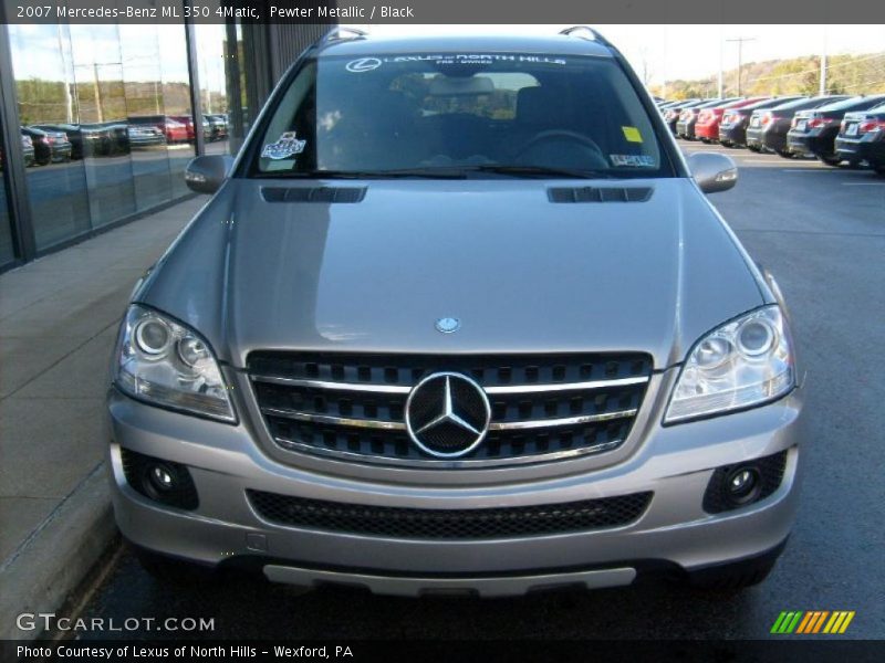 Pewter Metallic / Black 2007 Mercedes-Benz ML 350 4Matic