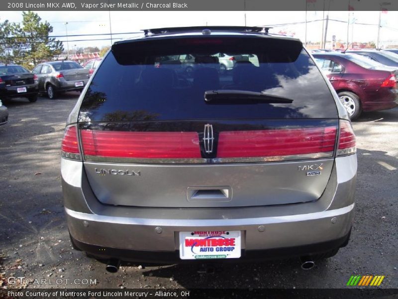 Vapor Silver Metallic / Charcoal Black 2008 Lincoln MKX AWD