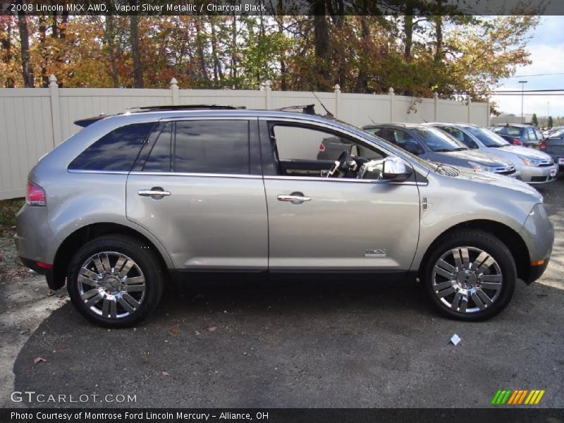 Vapor Silver Metallic / Charcoal Black 2008 Lincoln MKX AWD