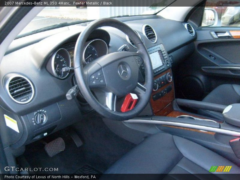 Pewter Metallic / Black 2007 Mercedes-Benz ML 350 4Matic