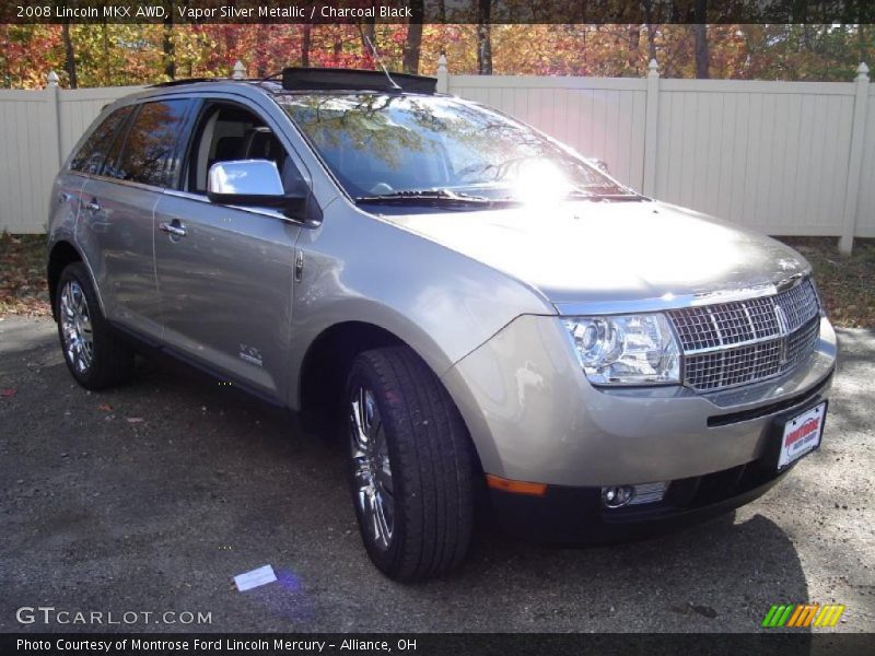 Vapor Silver Metallic / Charcoal Black 2008 Lincoln MKX AWD