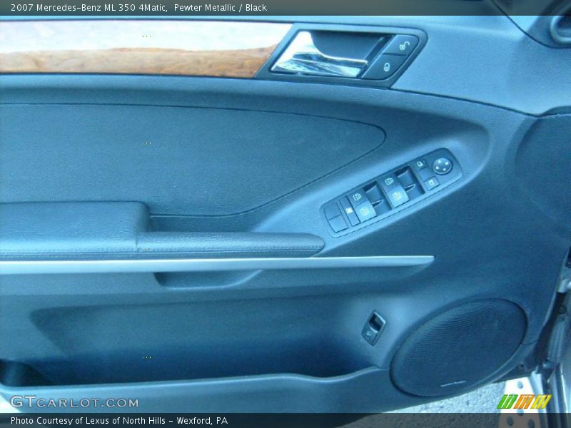 Pewter Metallic / Black 2007 Mercedes-Benz ML 350 4Matic