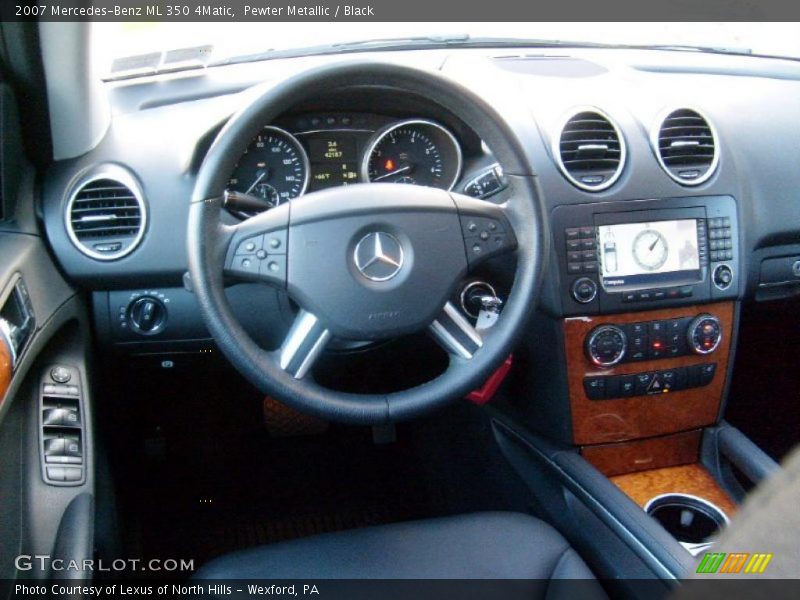 Pewter Metallic / Black 2007 Mercedes-Benz ML 350 4Matic