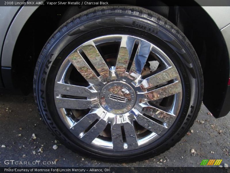 Vapor Silver Metallic / Charcoal Black 2008 Lincoln MKX AWD