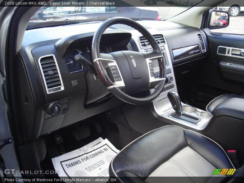 Vapor Silver Metallic / Charcoal Black 2008 Lincoln MKX AWD