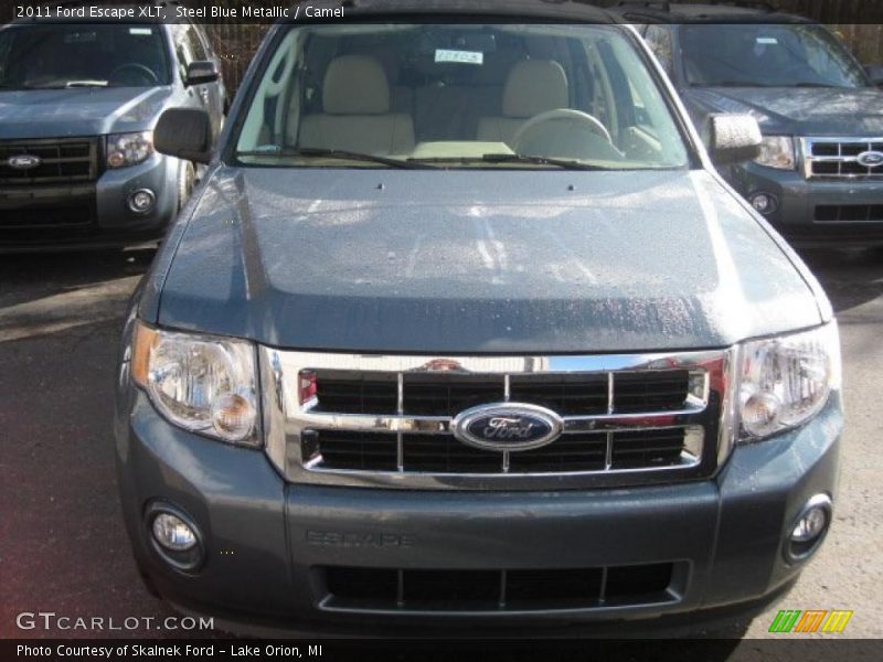 Steel Blue Metallic / Camel 2011 Ford Escape XLT