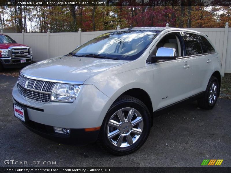 Light Sage Metallic / Medium Camel 2007 Lincoln MKX AWD