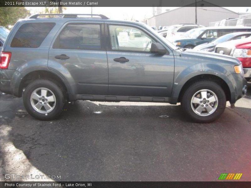 Steel Blue Metallic / Camel 2011 Ford Escape XLT