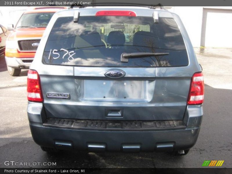 Steel Blue Metallic / Camel 2011 Ford Escape XLT