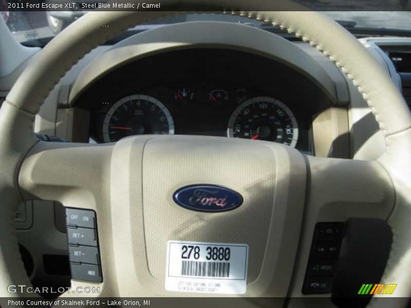 Steel Blue Metallic / Camel 2011 Ford Escape XLT