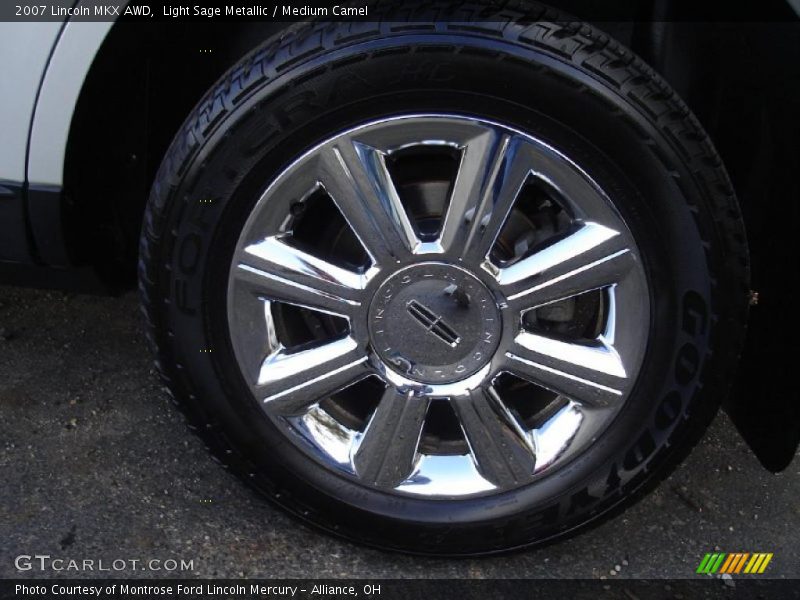 Light Sage Metallic / Medium Camel 2007 Lincoln MKX AWD