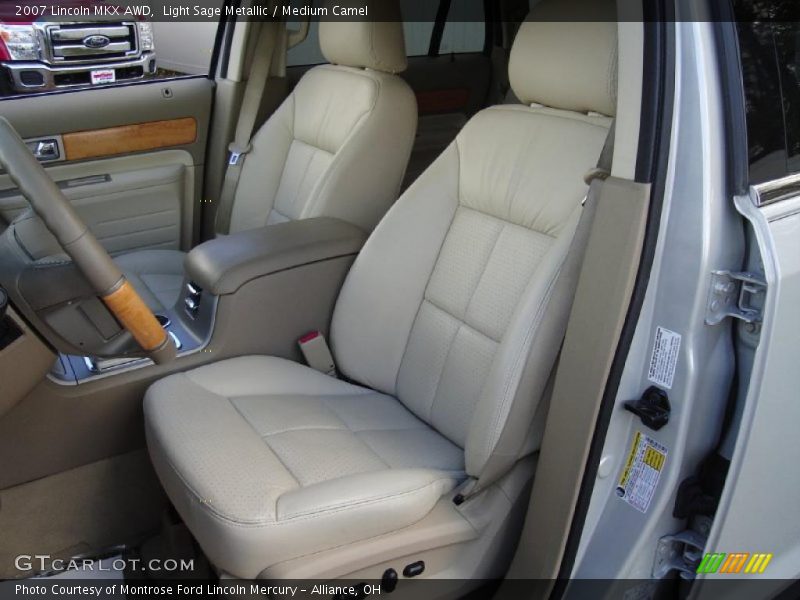 Light Sage Metallic / Medium Camel 2007 Lincoln MKX AWD