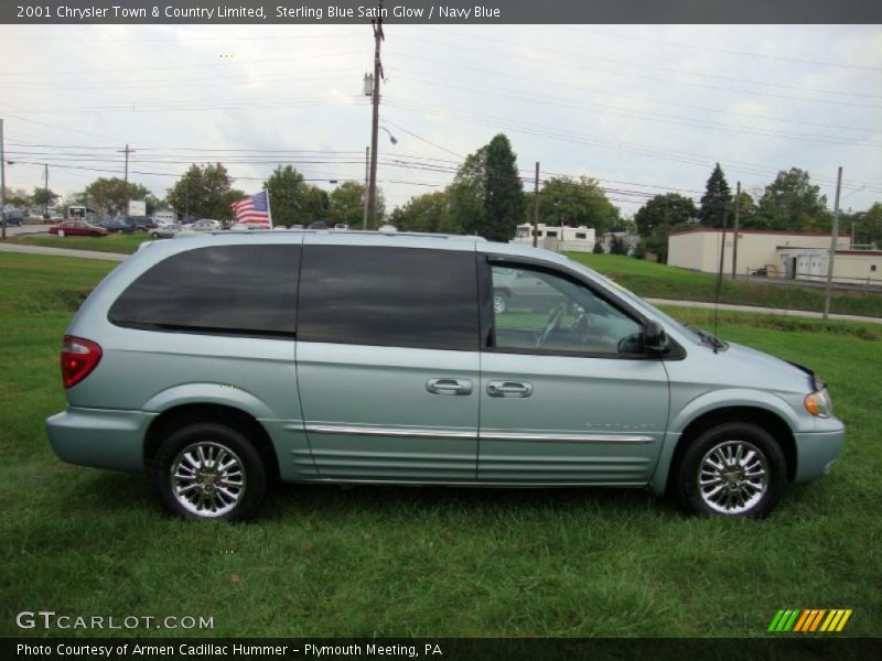 Sterling Blue Satin Glow / Navy Blue 2001 Chrysler Town & Country Limited