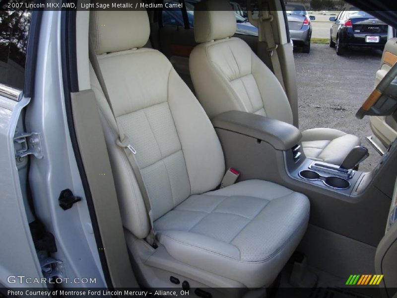 Light Sage Metallic / Medium Camel 2007 Lincoln MKX AWD
