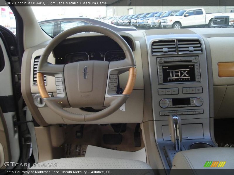 Light Sage Metallic / Medium Camel 2007 Lincoln MKX AWD