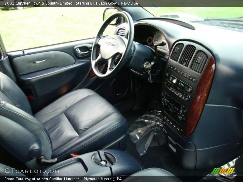  2001 Town & Country Limited Navy Blue Interior