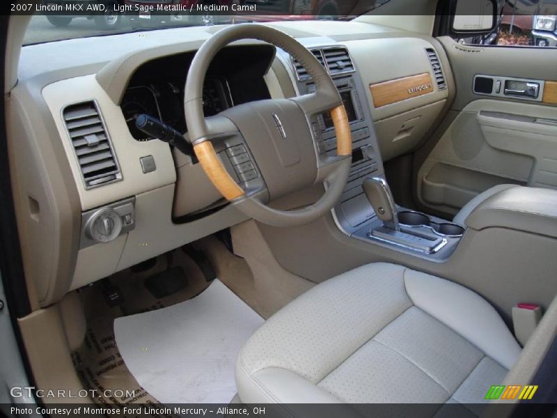 Light Sage Metallic / Medium Camel 2007 Lincoln MKX AWD