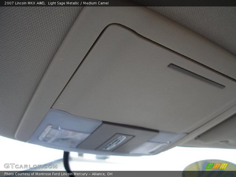 Light Sage Metallic / Medium Camel 2007 Lincoln MKX AWD