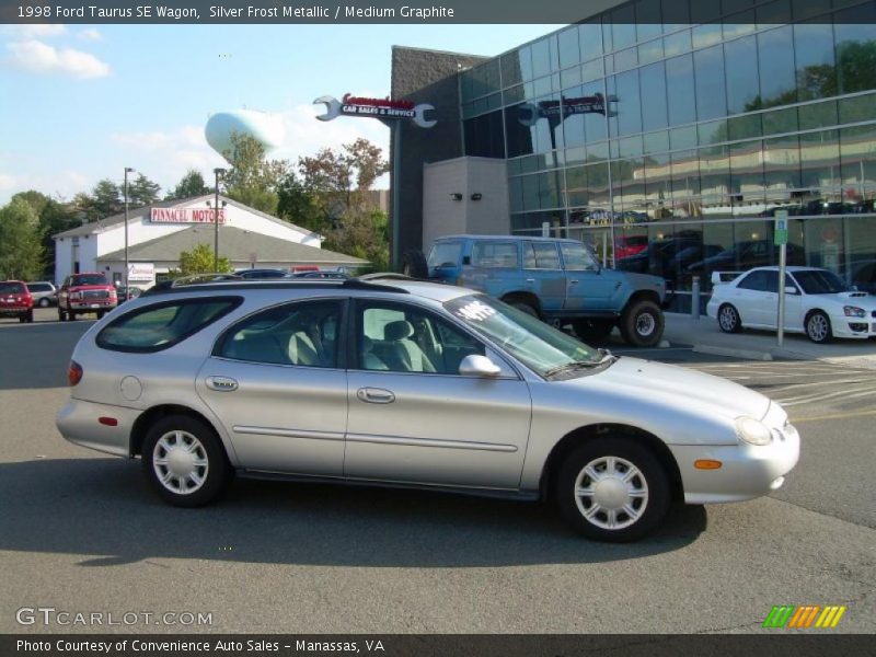 Silver Frost Metallic / Medium Graphite 1998 Ford Taurus SE Wagon