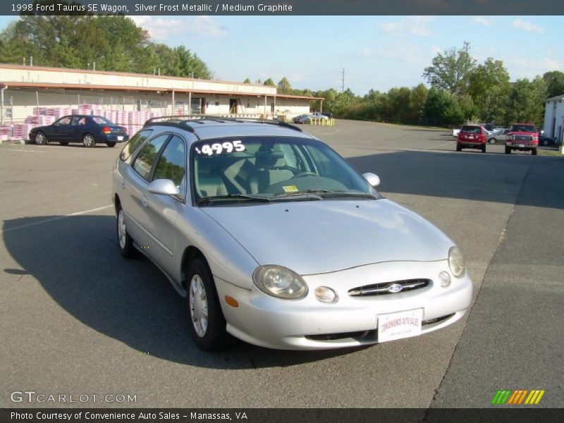 Silver Frost Metallic / Medium Graphite 1998 Ford Taurus SE Wagon