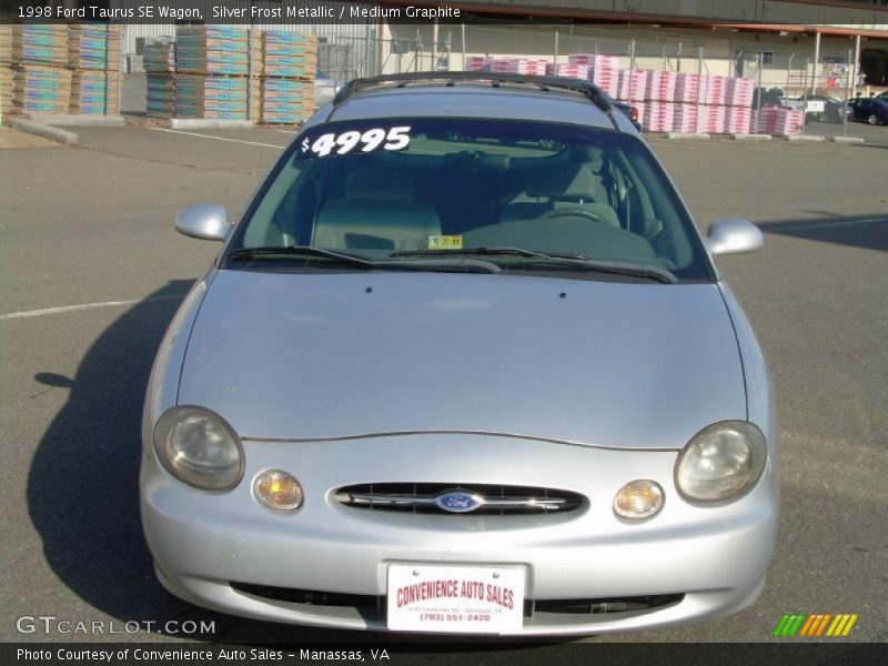 Silver Frost Metallic / Medium Graphite 1998 Ford Taurus SE Wagon