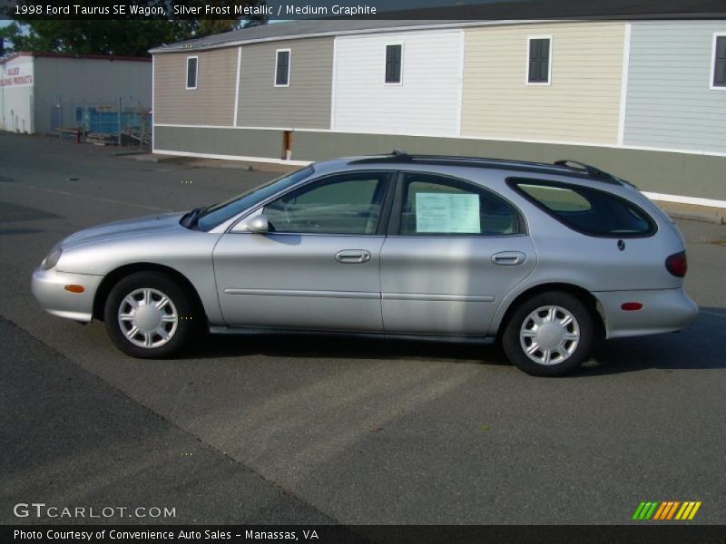 Silver Frost Metallic / Medium Graphite 1998 Ford Taurus SE Wagon