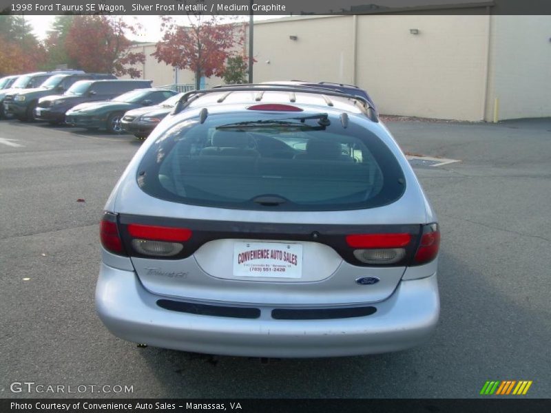 Silver Frost Metallic / Medium Graphite 1998 Ford Taurus SE Wagon