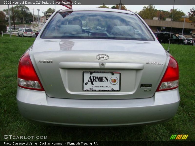 Silver Pewter / Gray 2002 Hyundai Elantra GLS Sedan