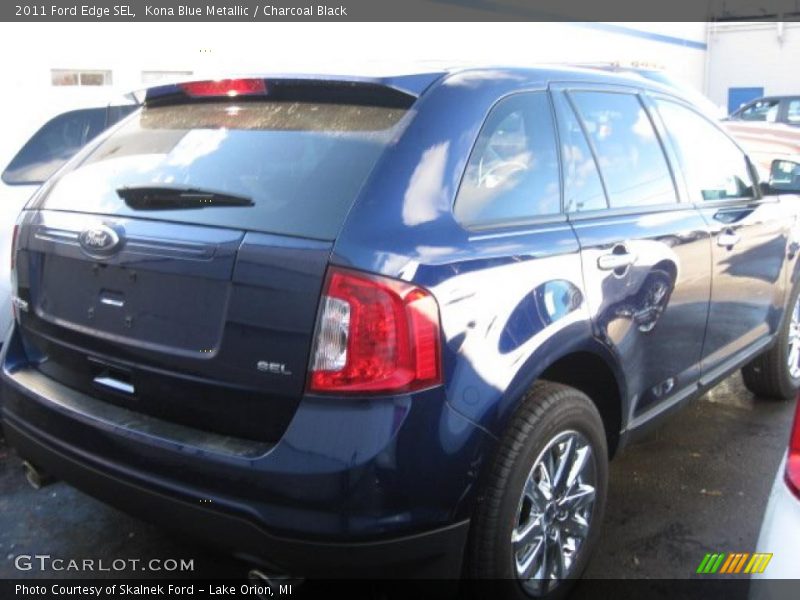 Kona Blue Metallic / Charcoal Black 2011 Ford Edge SEL