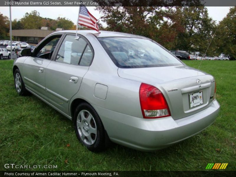 Silver Pewter / Gray 2002 Hyundai Elantra GLS Sedan