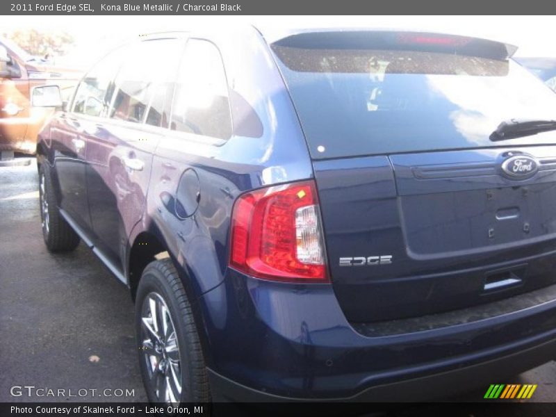 Kona Blue Metallic / Charcoal Black 2011 Ford Edge SEL