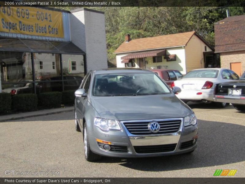 United Grey Metallic / Black 2006 Volkswagen Passat 3.6 Sedan