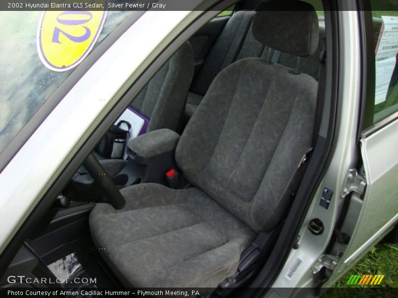 Silver Pewter / Gray 2002 Hyundai Elantra GLS Sedan
